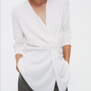 Brand new with tags ZARA front knot blouse